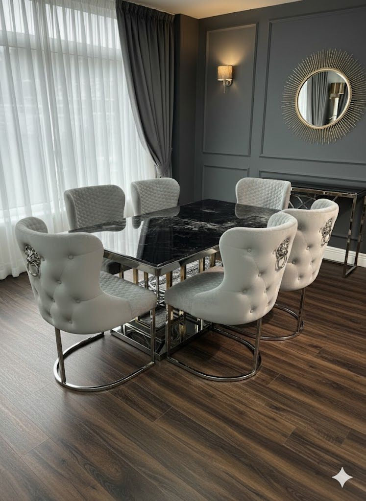 Matbord med 6 stolar