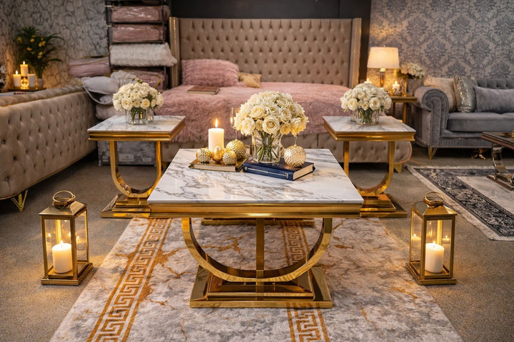 Soffbord med matchande sidobord